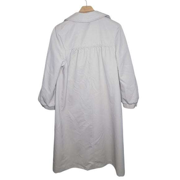 Vintage NWT Forecaster of Boston | Cream Water Repellent Trench Coat Size 11/12 - Picture 8 of 9